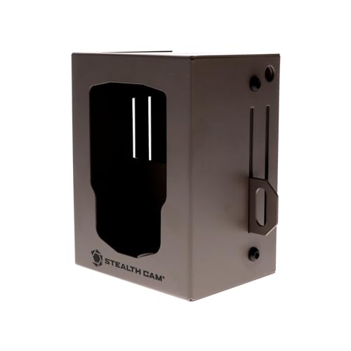 Stealth Cam Small Brown Security Bear Box for Trail Cameras - Heavy-Duty Weather-Resistant Metal