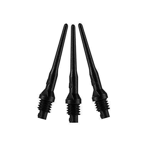 Soft Tip Dart Points - Tufflex II 2BA Thread - Black, 500 Pack