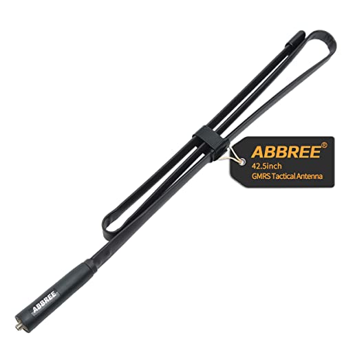 ABBREE 42.5-Inch GMRS Radio Antenna SMA Female Tactical 462-467MHz
