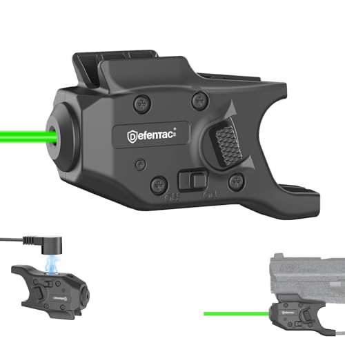 DEFENTAC Green Laser Sight is Exclusive Compatible with M&P Shield and Plus (9mm/ .40, not for EZ Model), Momentary and Strobe