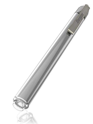 LED Pen Flashlight - Lightweight Aluminum Mini Torch - Silver