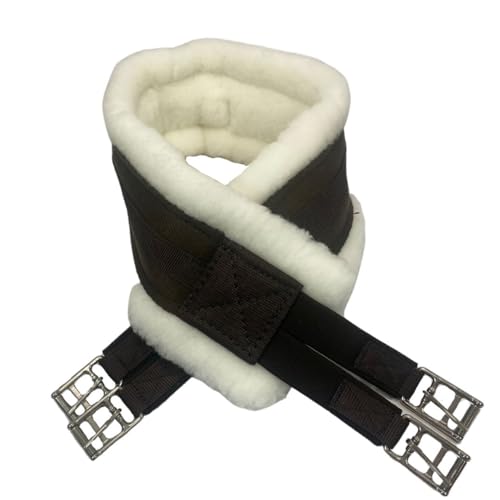 Intrepid International 40 Lite Breathable Fleece Horse Girth for English Saddle, Double Elastic