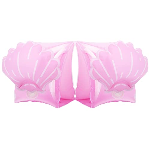Inflatable Armbands for Kids - Scallop Design, Ages 3-6