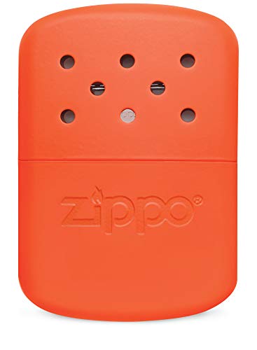 Zippo Refillable 12-Hour Hand Warmer - Orange, Flameless & Reusable