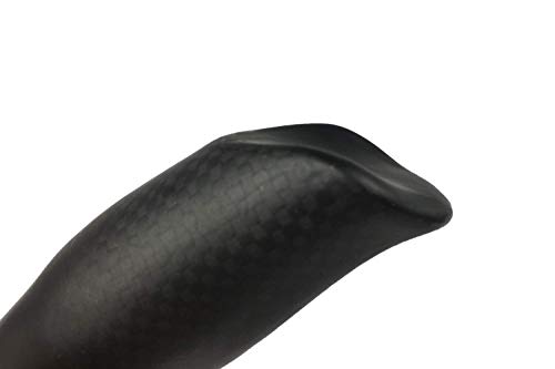 Platt Carbon Fiber MTB Bar Ends with Bar End Caps (126mm, 22.2mm clamp) - Lightweight Aluminum Alloy