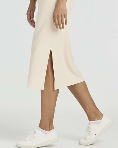 Real Essentials 3 Pack Women's Casual Midi Dresses Sleeveless Tank Set Large