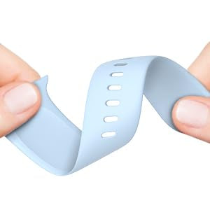 Fitness Tracker Replacement Band for D26 - Soft Silicone - Black