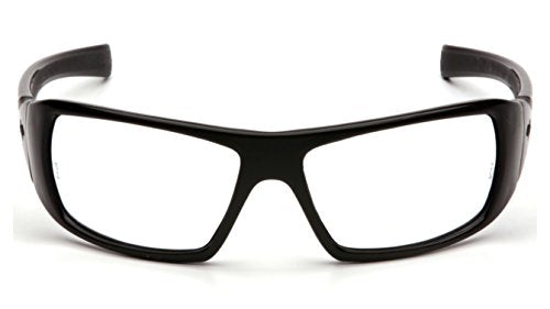 Goliath Safety Glasses - Black Frame with Clear Anti-Fog Lens