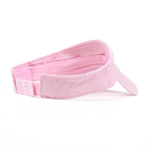 ANDICEQY Light Pink 6 3/8 Sun Visor Hat for Women & Men - Outdoor Sport Visor