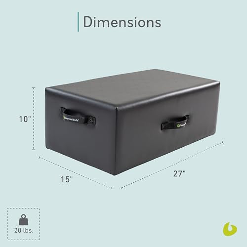 Pilates Sitting Box for Home Workouts & Studio Use - 15" x 27"