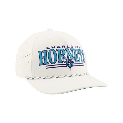 Charlotte Hornets Snapback Rope Hat - Adjustable White