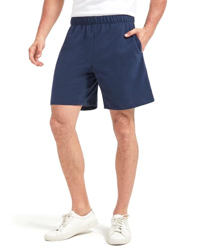 Liloak Men's Cotton Shorts Multipack 5 Pack, 7-Inch Inseam, Lounge & Athletic