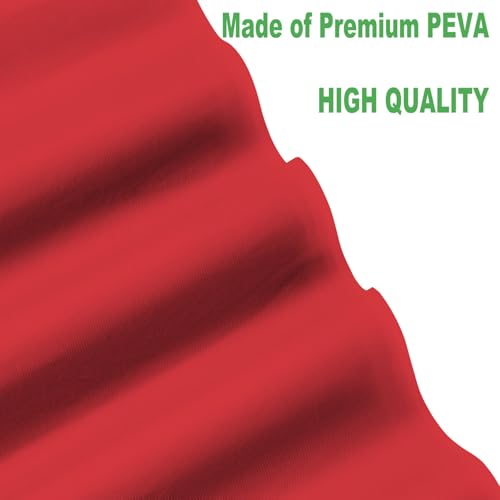 Disposable Plastic Tablecloths 54x108 Inch - 3 Pack Red Table Covers