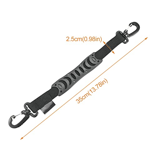 Durable Skate Boots Carrier - 2pcs 35x2.5cm with Hooks