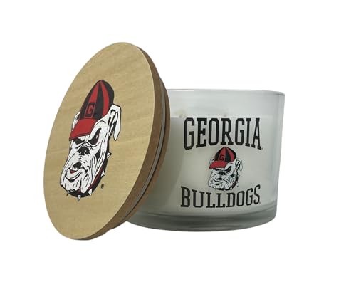 Georgia Bulldogs NCAA Logo Candle - 12.5 oz Team Spirit Football Gift