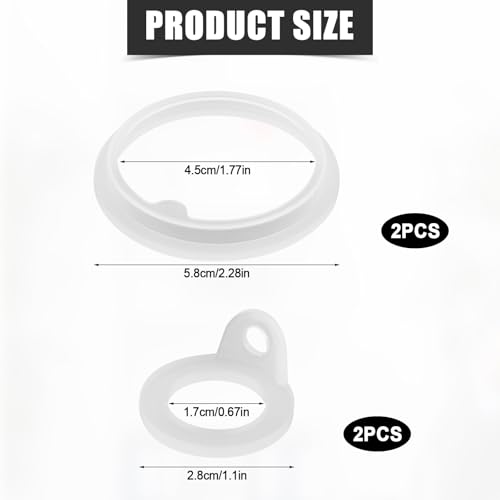 Silicone Gasket Replacement Sealing O-Ring for Takeya Actives Bottle - 4 Pack