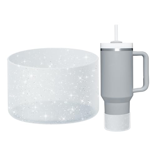 Bling Silicone Protective Boot for Tumblers - Clear, Fits 12-40oz