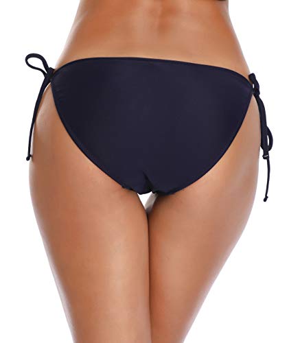 Women's Black Tie Side Bikini Bottom - Small Lanmiya Tankini Swimsuit Briefs