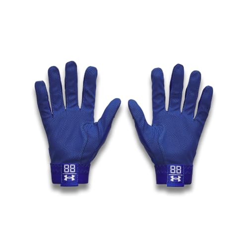 Under Armour Youth Baseball Gloves Royal / White Medium Pair