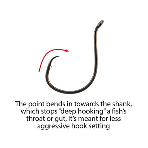 5/0 Circle Octopus Fishing Hooks - Premium Strength, Pack of 6