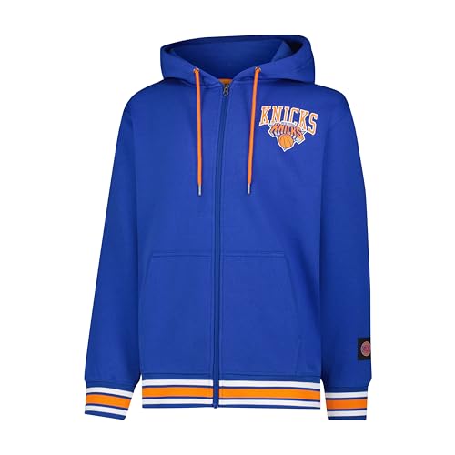 NBA Men's Premium Full Zip Hoodie Jacket - New York Knicks - Medium