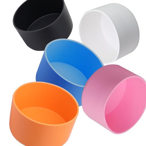 5Pcs Silicone Bottle Boot, Bottom Protector Compatible with
