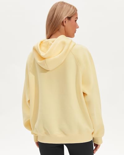 Stelle Women's Oversized Fleece Hoodie Butter Small Casual Sweatshirt