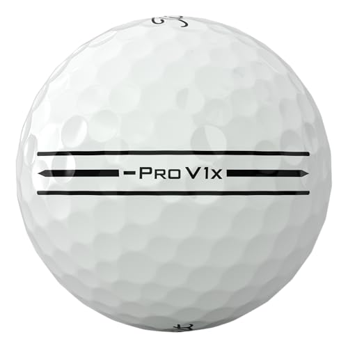 Pro V1x Left Dash Golf Balls - White, Enhanced Distance & Control