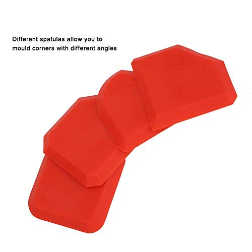 4 Pieces Caulking Tool Kit Silicone Sealant Remover Applicator Cleaner Tool Kit for Kitchen Bathroom Floor Caulking, Cleaning, Sealing