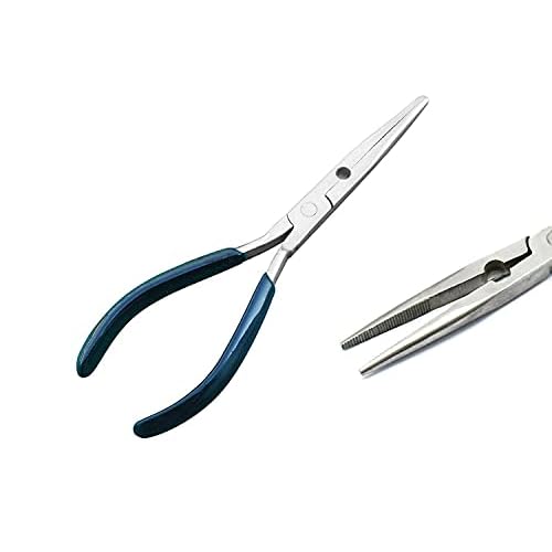 OdontoMed2011 8" Stainless Steel Needle Nose Fisherman's Pliers Fisherman Plier With Vinyl Grips