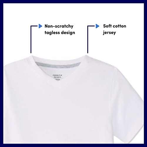 Boys' Short Sleeve V-Neck T-Shirt - 4T / White
