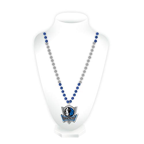Dallas Mavericks Team Logo Mardi Gras Beads - One Size