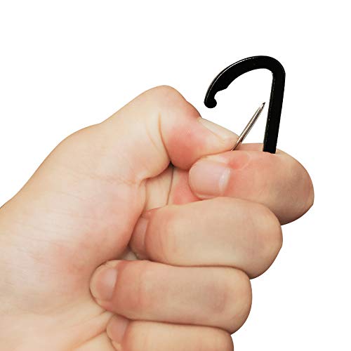 Mini Carabiner Keychain Clips - 10 Pack Aluminum Quick Release