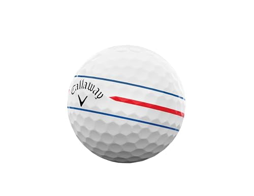 Chrome Soft Golf Balls - 360 Triple Track Technology, One Dozen