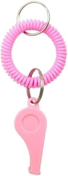 Sports Whistle with Adjustable Wrist Strap - High-Frequency Pink