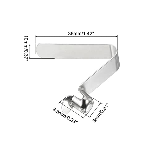8.3x8mm Spring Clips - 5 Pack Steel Locking Tube Pins for Camping