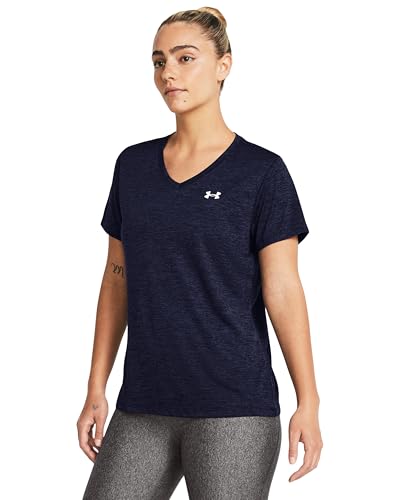 Women's Tech Twist V-Neck Short Sleeve T-Shirt - Large Midnight Navy