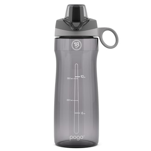 18 Oz BPA-Free Tritan Plastic Water Bottle with Chug Lid - Leakproof & Travel Friendly