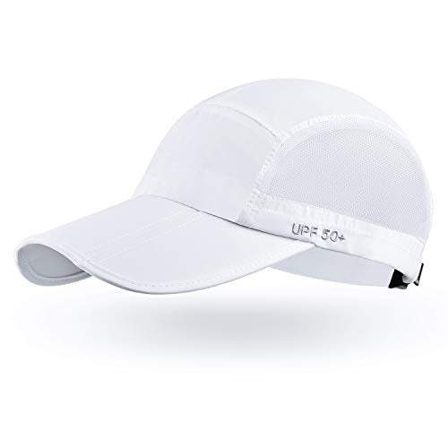 Unisex Baseball Cap UPF 50 Unstructured Hat with Foldable Long Large