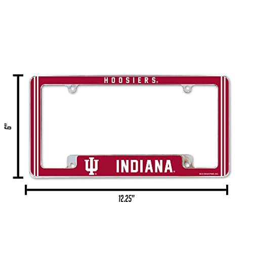 Indiana Hoosiers Automotive License Plate Frame - Chrome 12" x 6"