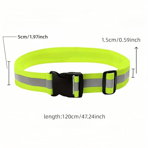 Adjustable Reflective Safety Belt - High-Visibility for Running & Cycling