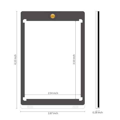 35pt Magnetic Card Holder - 10-Pack with Black Border