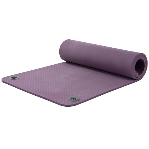 EcoWise Pilates Mat - Non-Slip Exercise Mat for Yoga - Purple