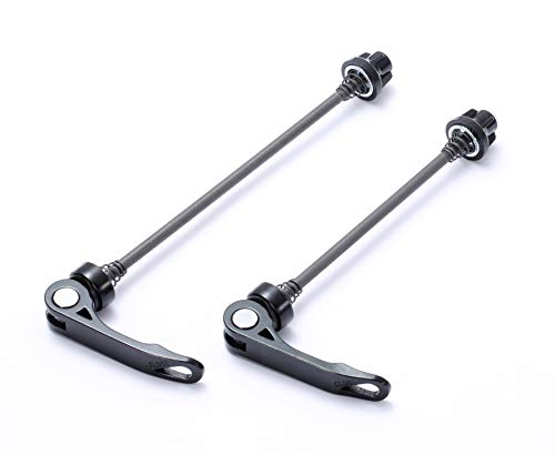 Quick Release Axle Skewer Set - Front & Rear, Road Black