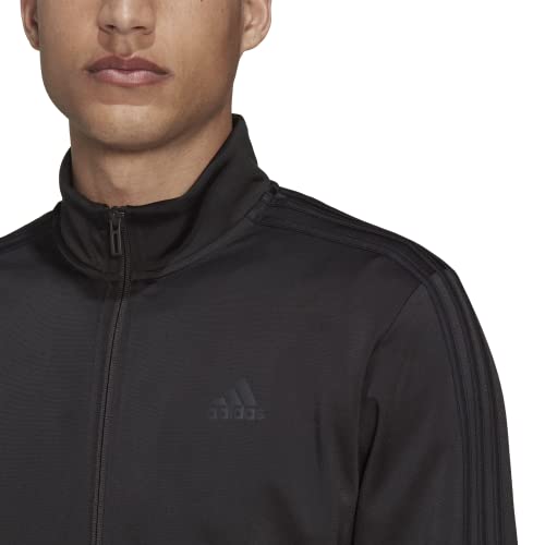 Men's Warm-Up 3-Stripes Track Jacket - Large, Black