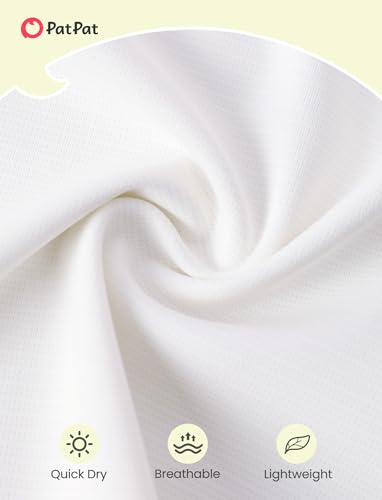 Athletic Short Sleeve Shirts for Kids 13-14 Years - White