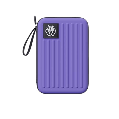Lavishio Dart Case Purple—Holds 6 Darts with Built-In Accessory Pockets