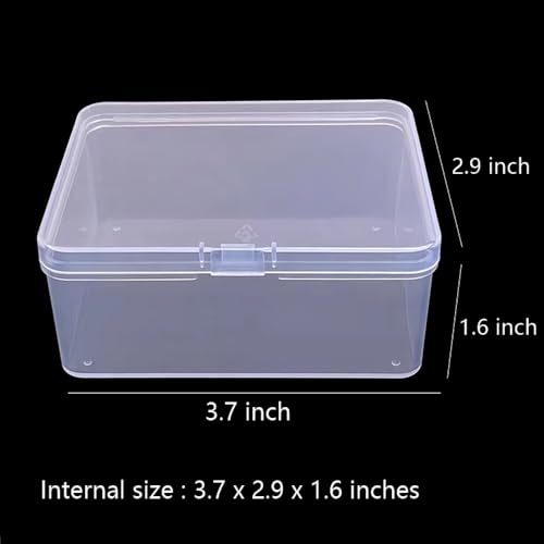 2PCS Clear Plastic Game Card Storage Box - High Capacity Holder