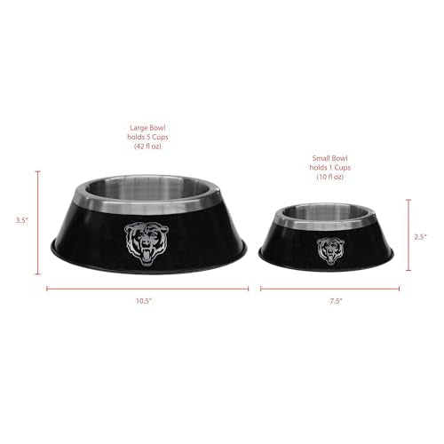 Chicago Bears Stainless Steel Pet Bowl - Small 1 Cup