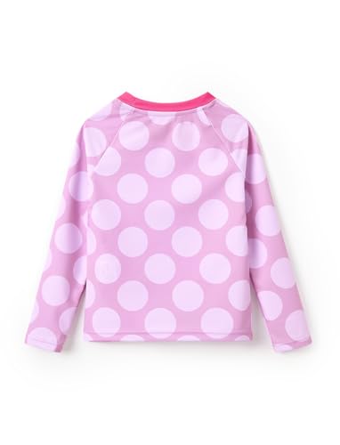 Kids' Disney Minnie Mouse Rash Guard Shirt - Pink, 6-7 Years